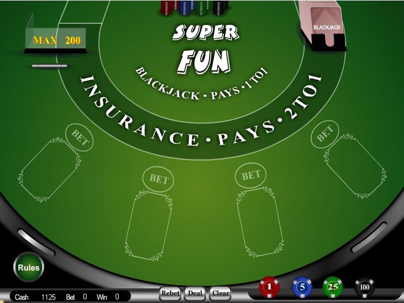 The Super Fun 21 Blackjack is a sweet little online blackjack.